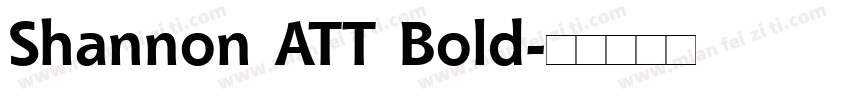 Shannon ATT Bold字体转换